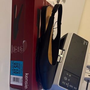 Kensie Elegant Black Slingback Shoes
